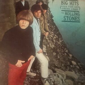 Vintage Rolling Stones vinyl Big Hits High Tide and Green Grass 1960s